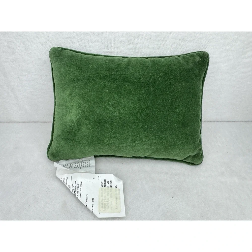 Vintage Needlepoint Pillow Brighten The Season Christmas Decor